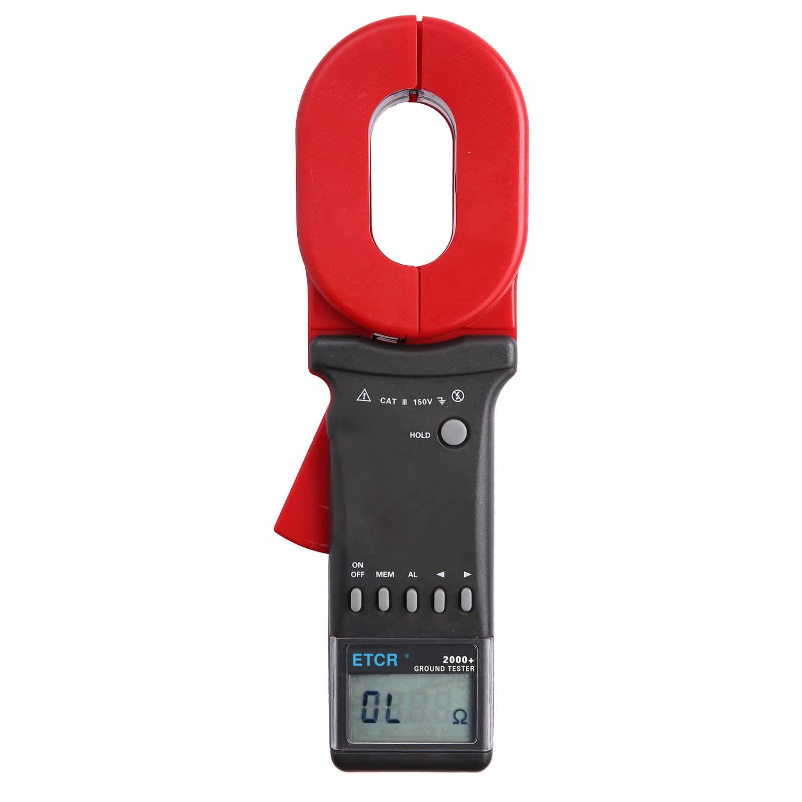 ETCR 2000+ Digital Earth Clamp Meter (Tenazas Rojas)
